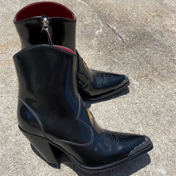 Golden Goose Black Nora Leather Cowboys boots - Picture 6 of 13